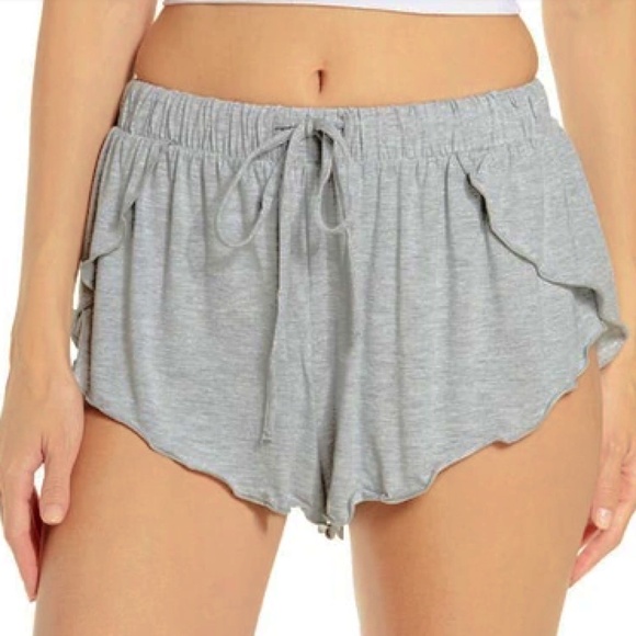 Free People Essential Lounge Shorts in Gray (Size M) - Picture 1 of 6